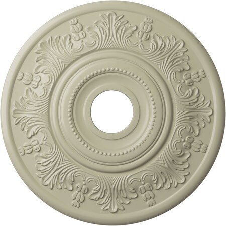 Ekena Millwork Vienna Ceiling Medallion (Fits Canopies up to 6 1/2"), 20"OD x 3 1/2"ID x 1 1/2"P, Clear Yellow CM20VICYF